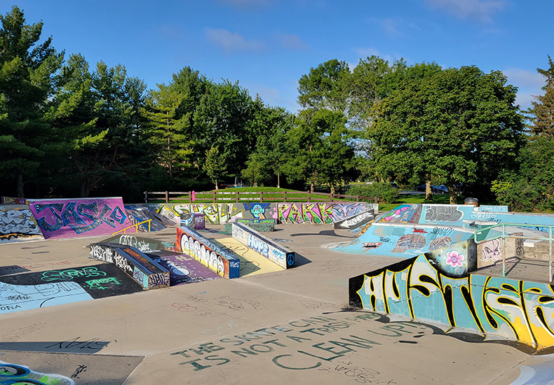 Shell Park skateboarding facilities
