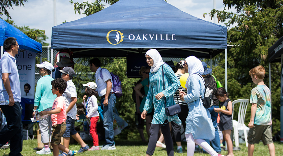 Town of Oakville tent at the Childrens Festival