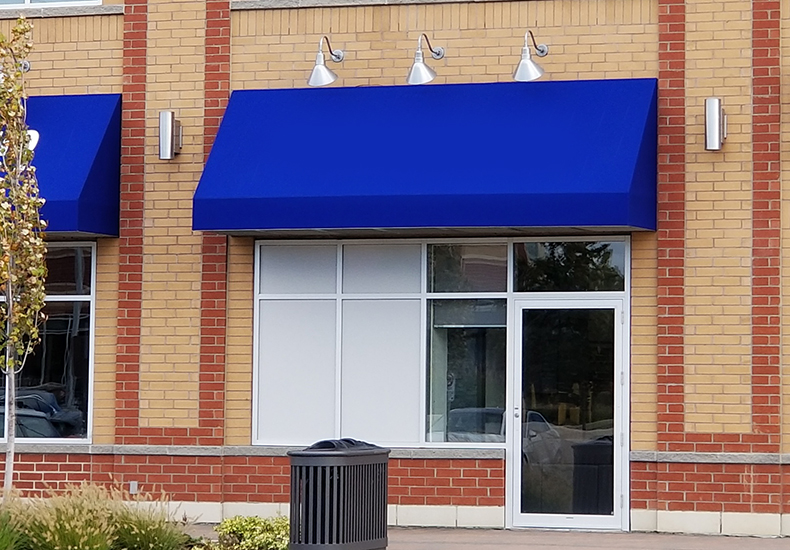 Example of a permanent awning sign.