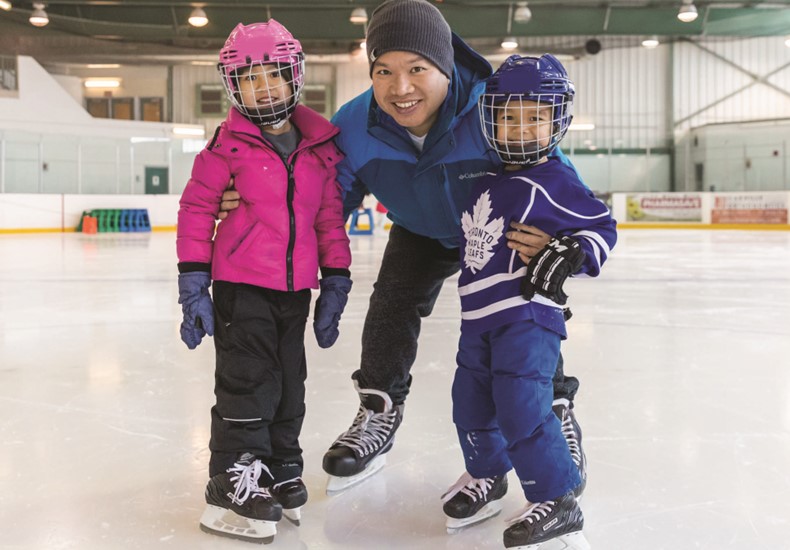 Family skating Family skating