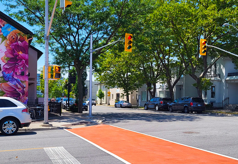 Orange crosswalk Video/Image