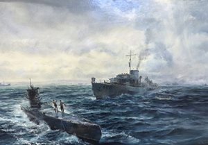 Painting of the HMCS Oakville