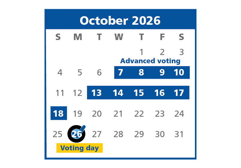 2026 Oakville Municipal Election Calendar
