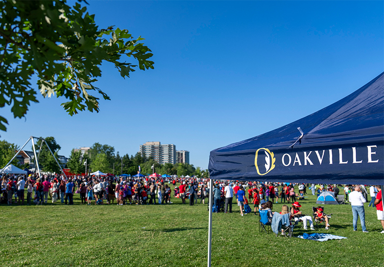 Town of Oakville tent at Canada Day event