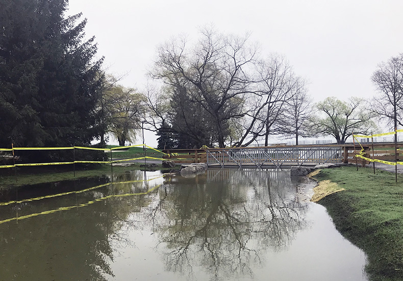 Lake Ontario flooding into Coronation Park Lake Ontario flooding into Coronation Park