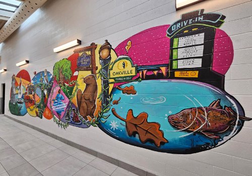 "Reflections in Time": Iroquois Ridge Community Centre Youth Mural