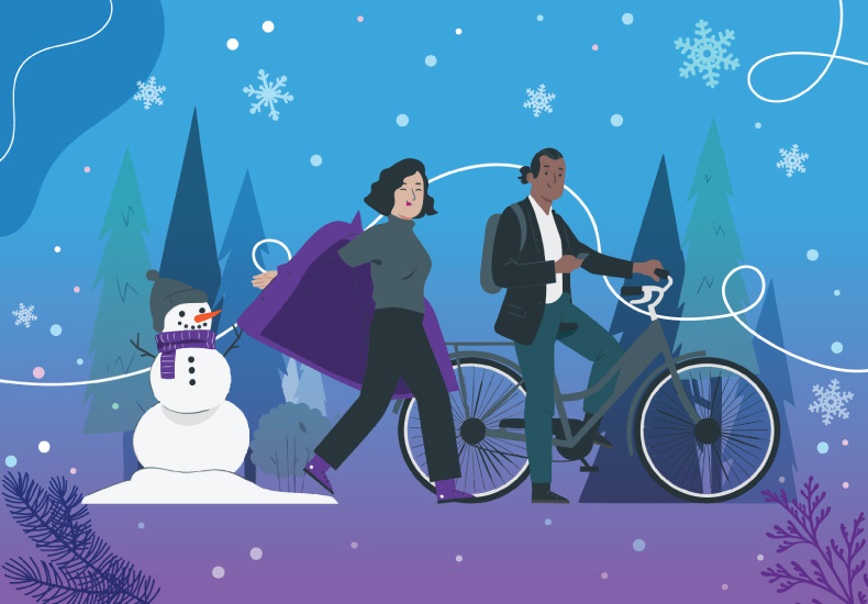 Winter Commute Month poster