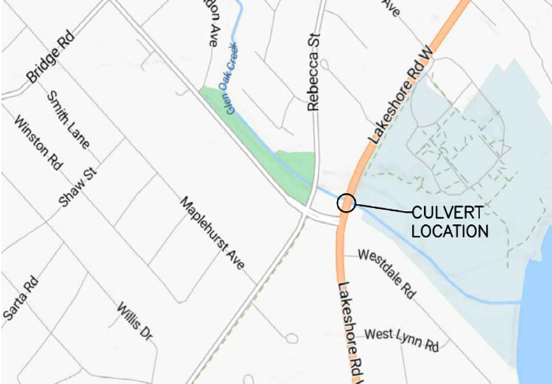 McCraney Creek Culvert Location Map