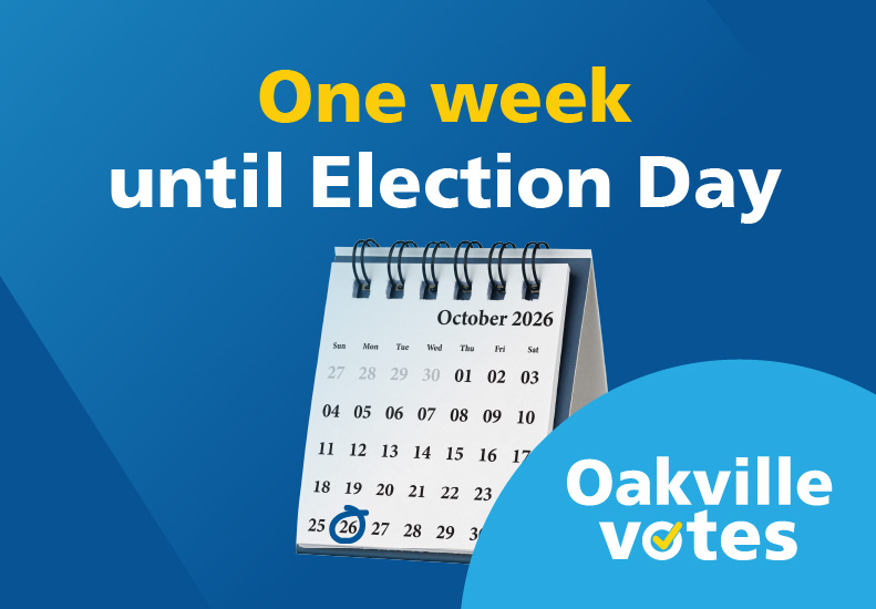 One week until Election Day - Oakville Votes