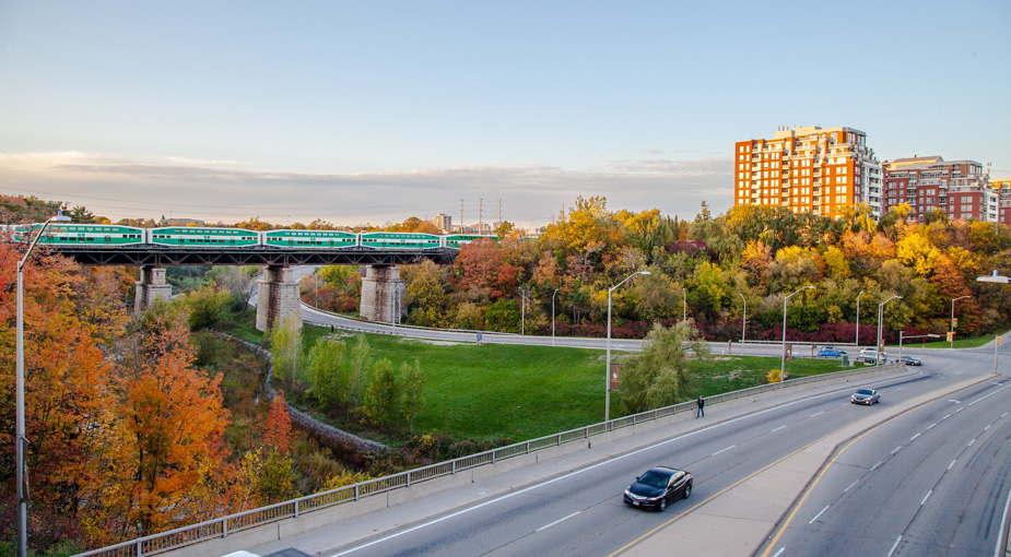 A bridge in Midtown Oakville